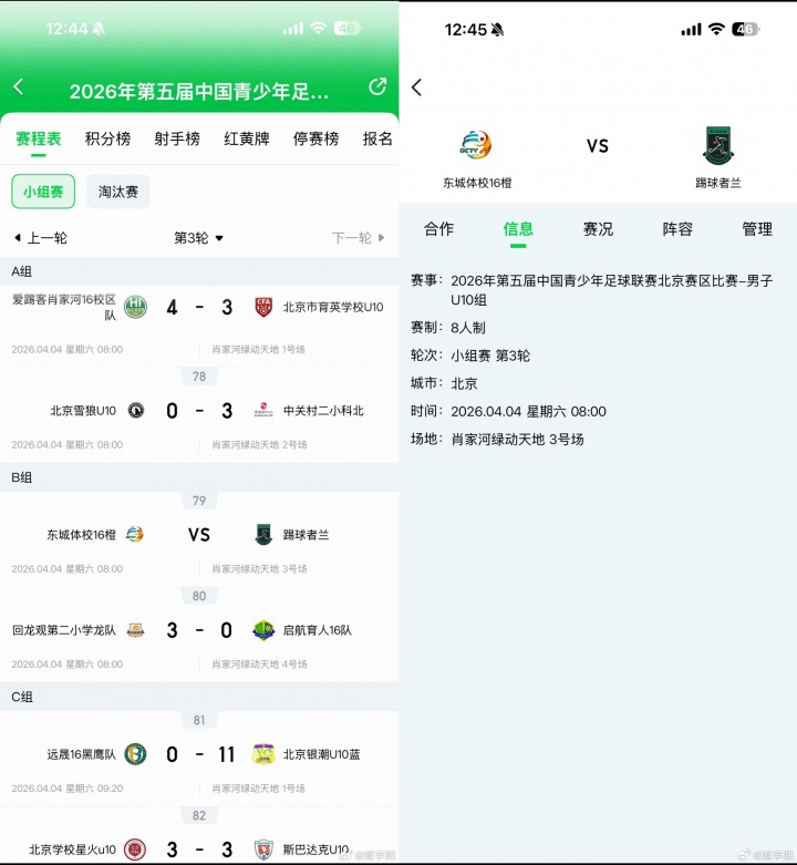 北京U10假球案細(xì)節(jié)曝光 為躲強(qiáng)隊(duì)互射烏龍 教練領(lǐng)隊(duì)遭永久禁足