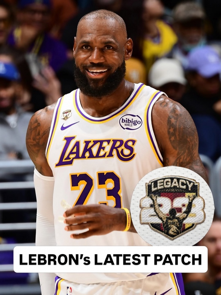 詹姆斯常規(guī)賽收官戰(zhàn)身披紀(jì)念補(bǔ)丁球衣 轉(zhuǎn)發(fā)社媒致敬生涯第23季