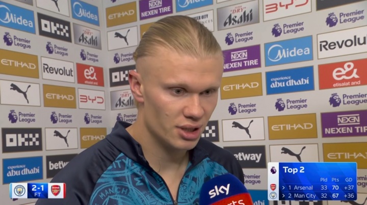 哈蘭德B席賽后談爭(zhēng)冠 每場(chǎng)都是決賽保持謙遜