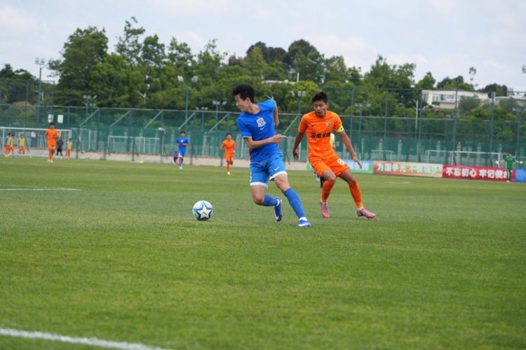 申花U20兩翼齊飛2-0云南玉昆，黃毅豪張煜建功