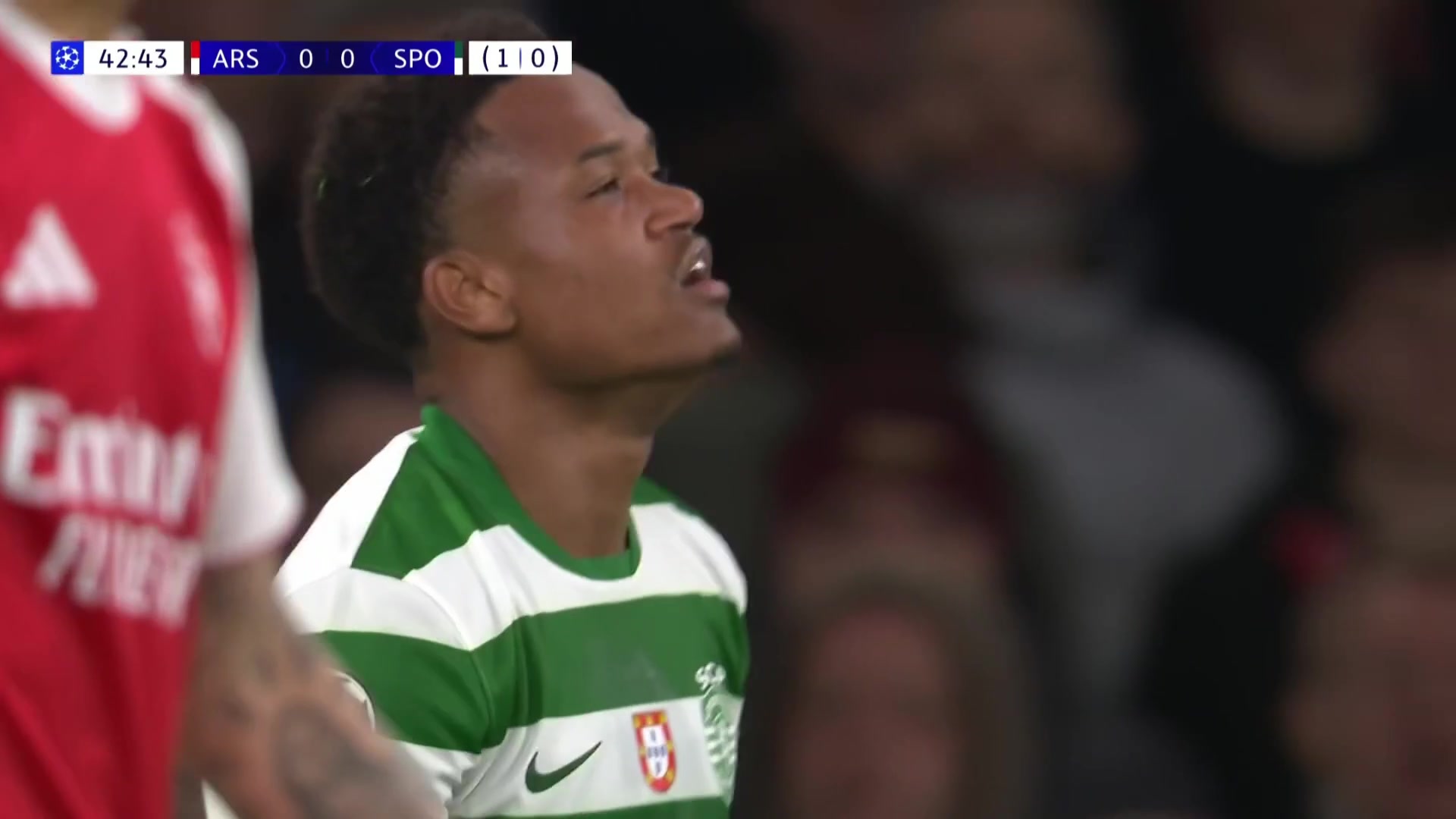 槍手逃過一劫！卡塔莫跟進(jìn)小角度抽射擊中立柱！