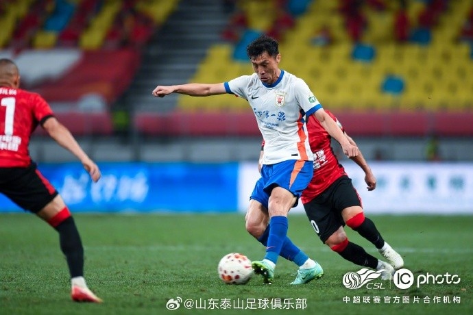 泰山客場0-1蓉城，五輪連勝終結